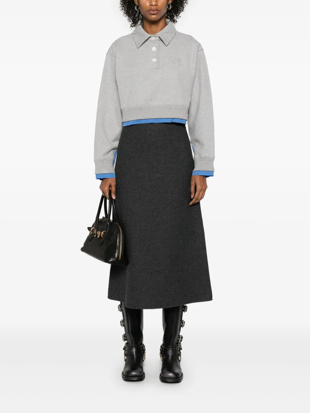 Cotton Polo Sweatshirt