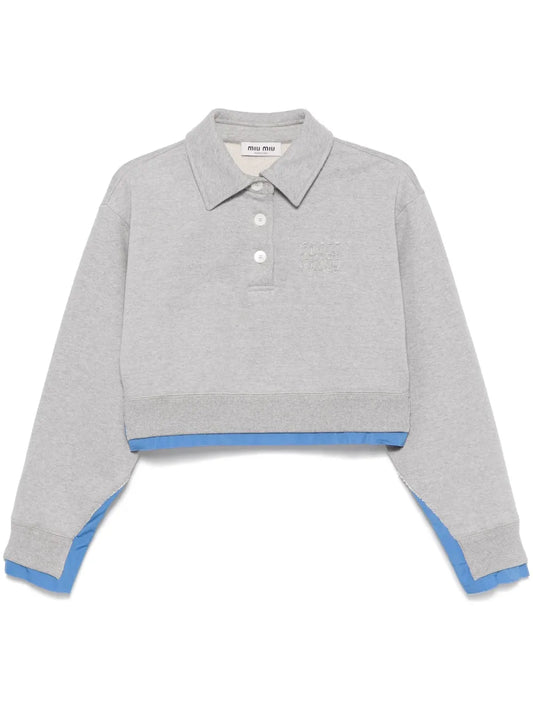Cotton Polo Sweatshirt
