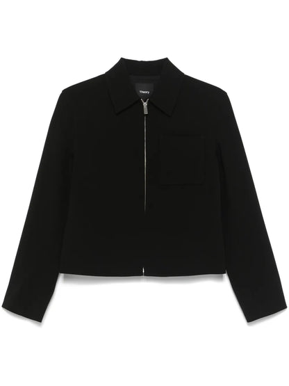 Crepe-Texture Jacket