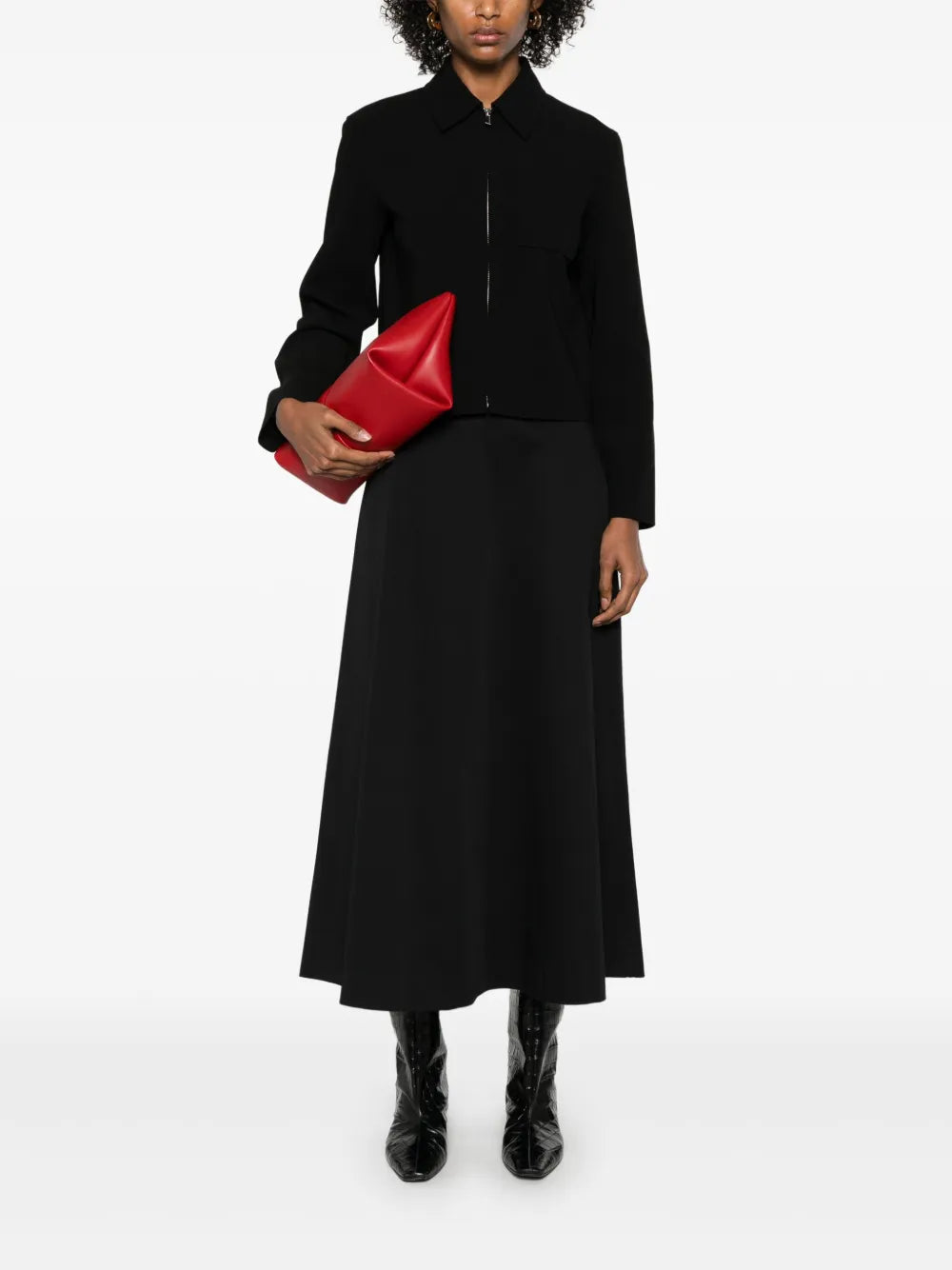 Crepe-Texture Jacket