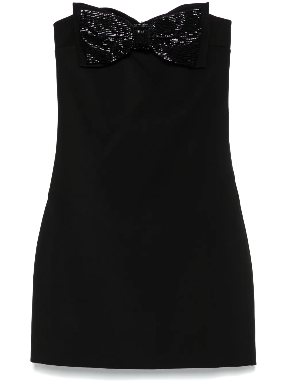 Crepe Bandeau Mini Dress