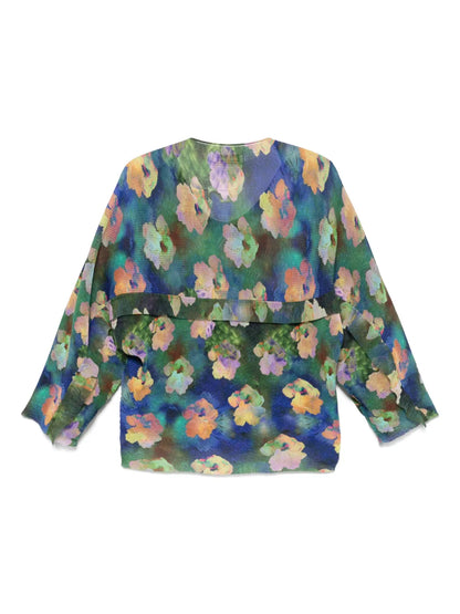 Floral-Print Blouse