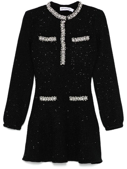 Sequin Knit Mini Dress