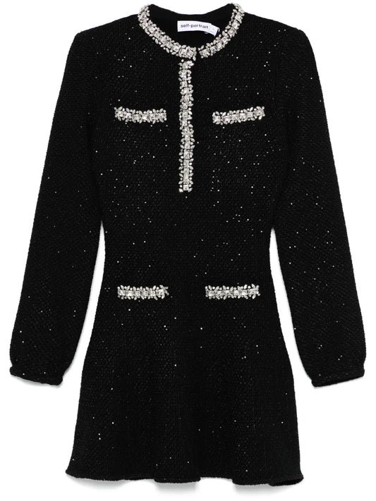 Sequin Knit Mini Dress