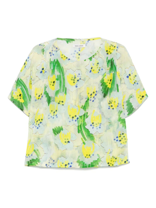 Frown Silk Blouse