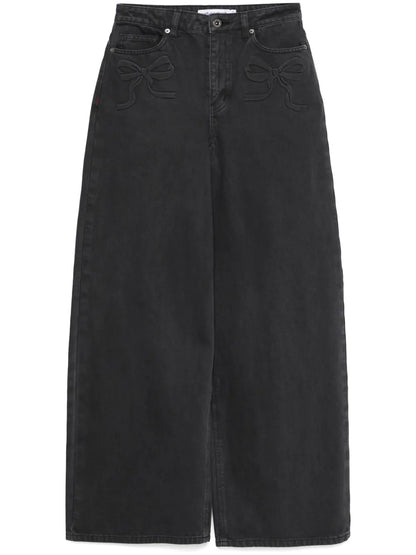 Bow-Motif Jeans