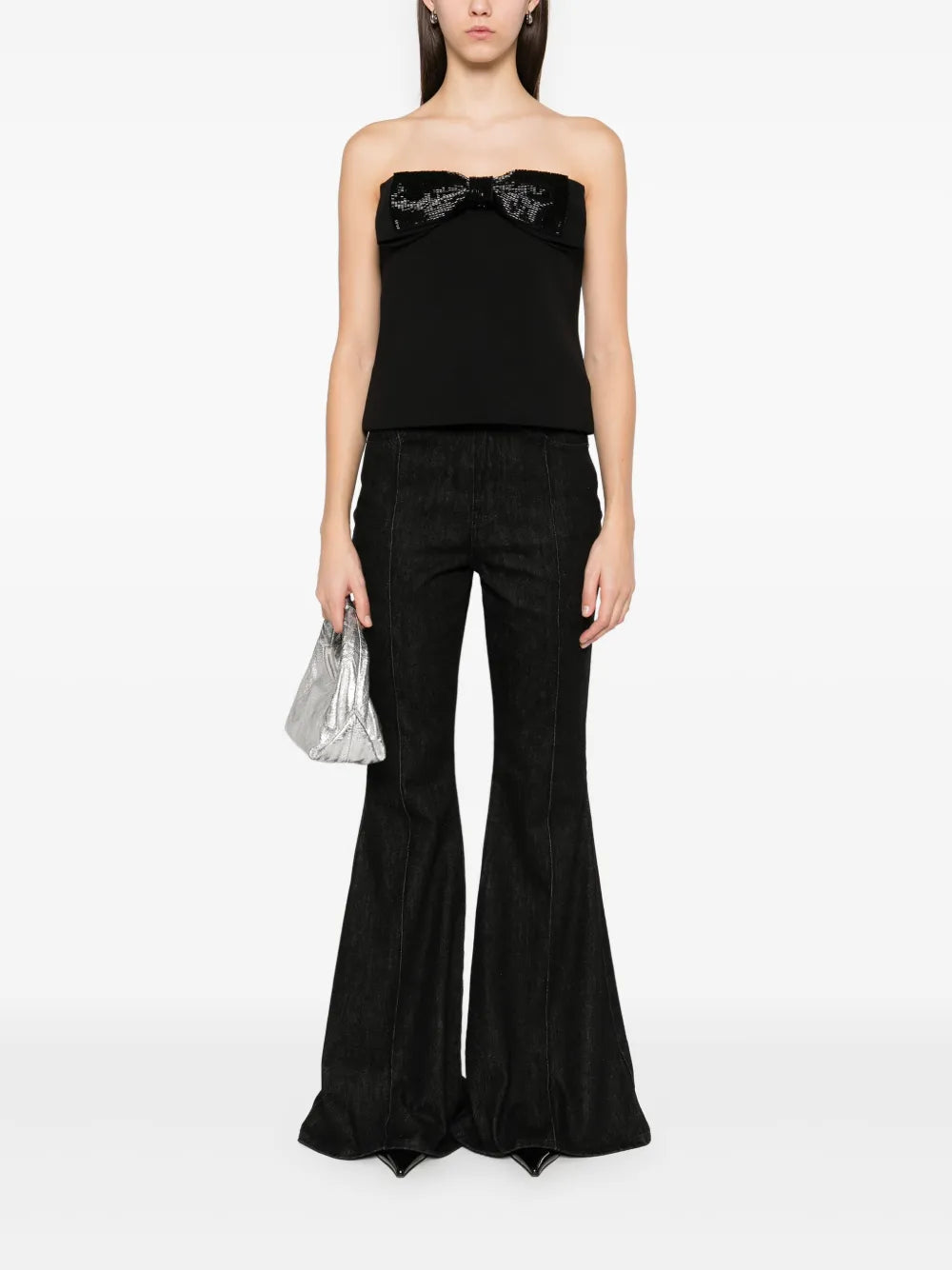 Crepe Bandeau Top