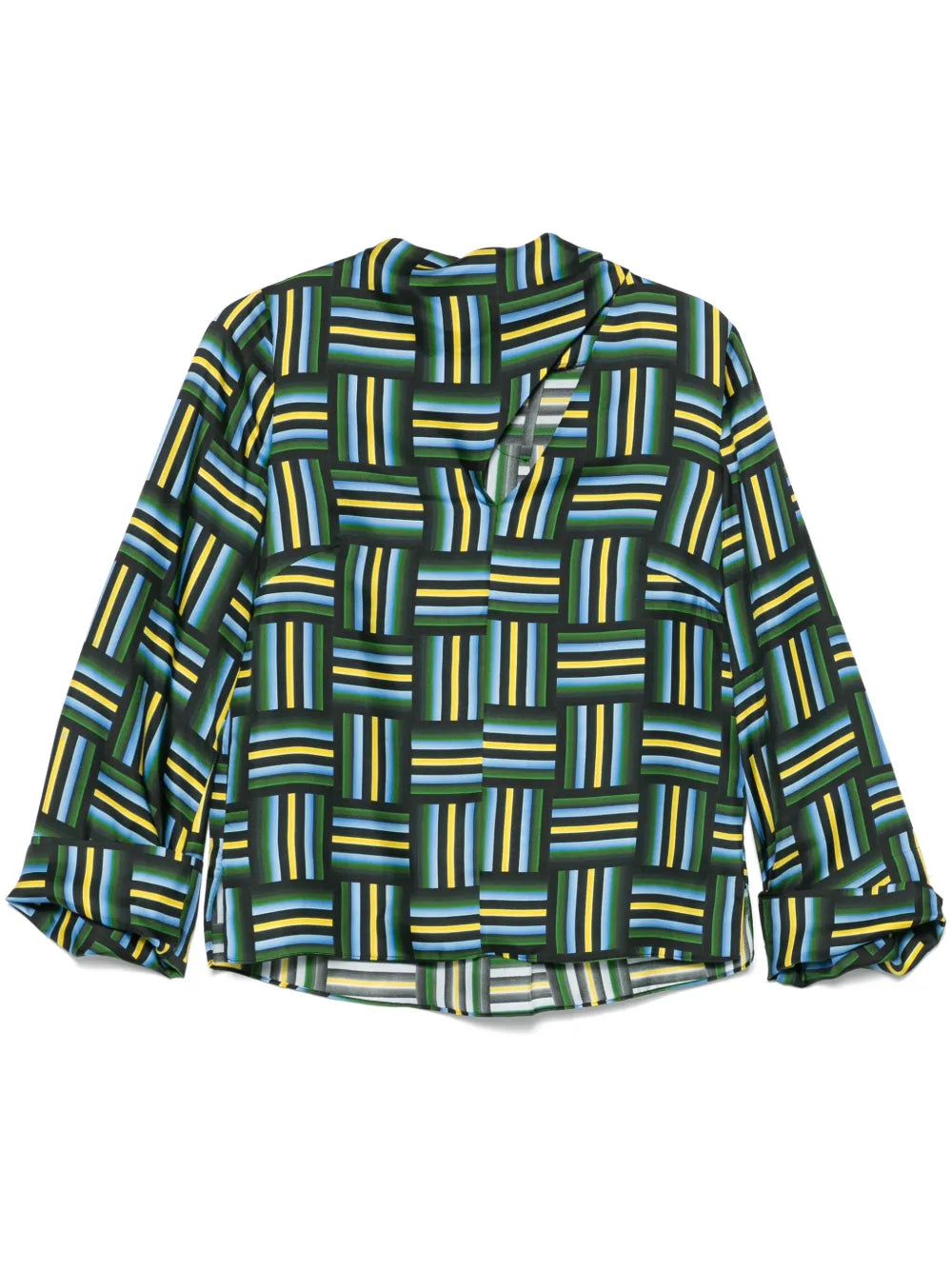 Graphic Drapes I Blouse