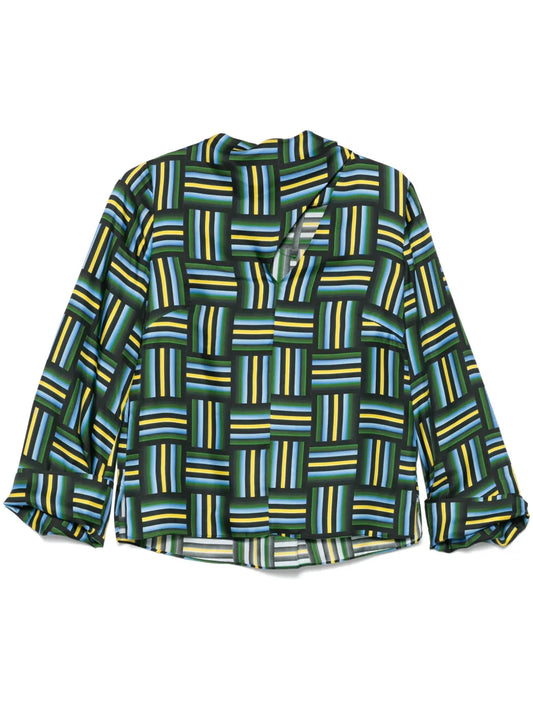 Graphic Drapes I Blouse