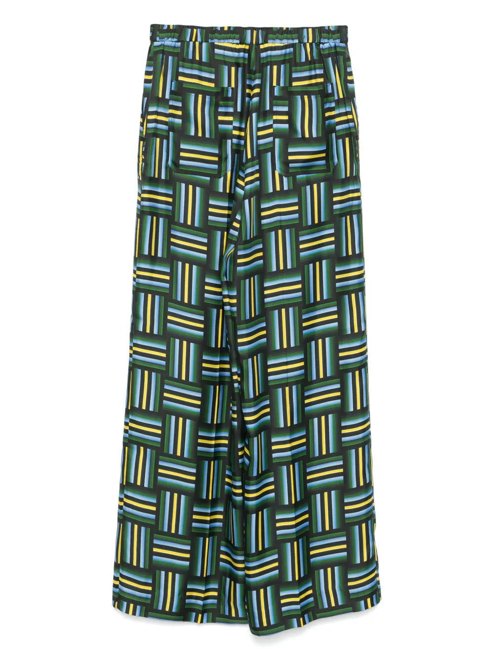 Printed Silk Trousers
