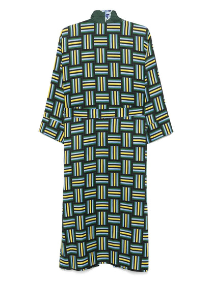 Printed Jacquard Coat