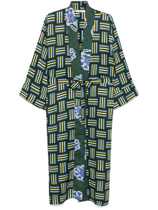 Printed Jacquard Coat