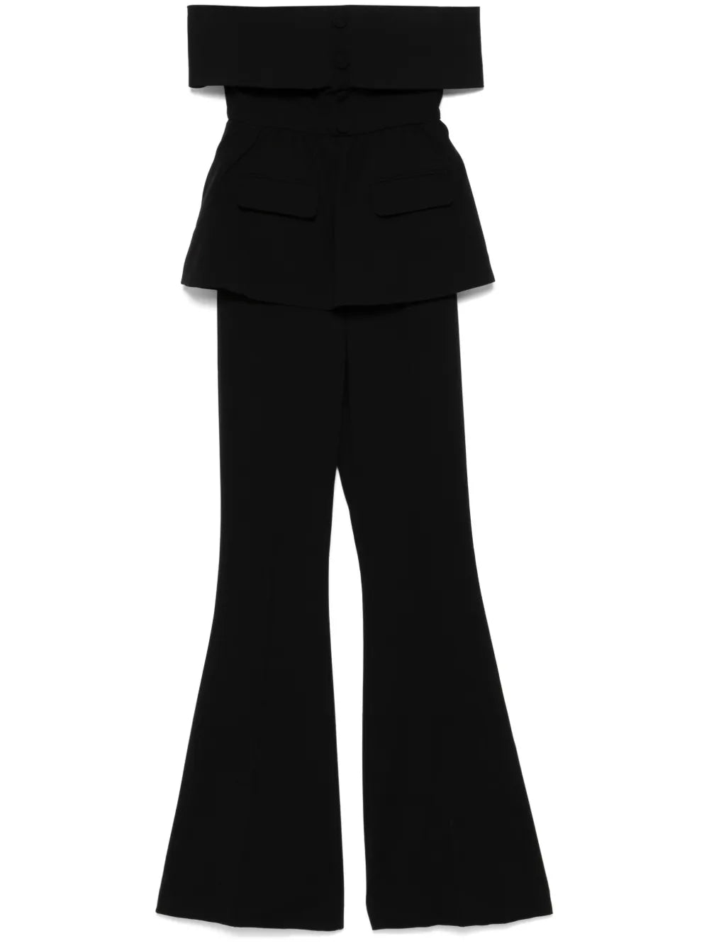 Crepe Off-Shoulder Jumpsuit