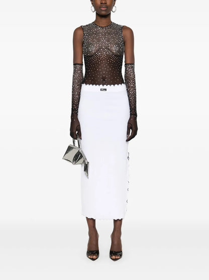 Ribbed Midi Skirt