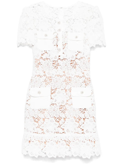 Floral-Lace Mini Dress