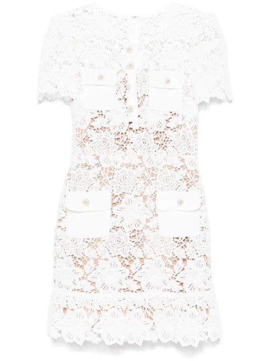 Floral-Lace Mini Dress