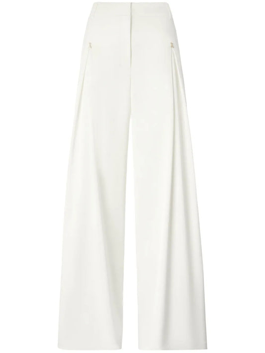 Pleat-Detail Palazzo Pants