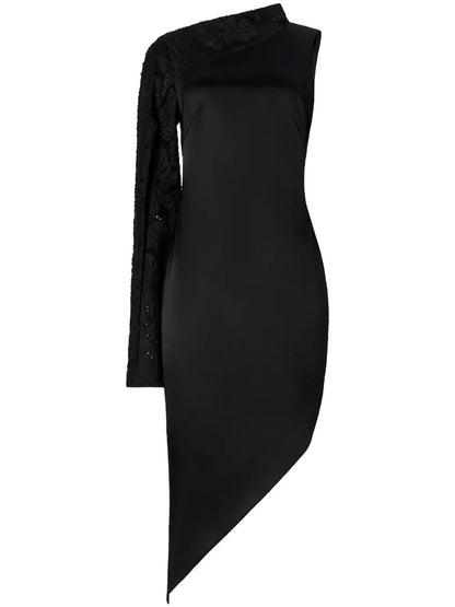 Asymmetric Midi Dress