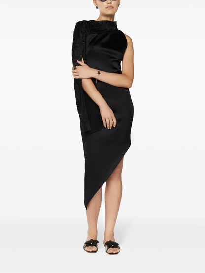 Asymmetric Midi Dress