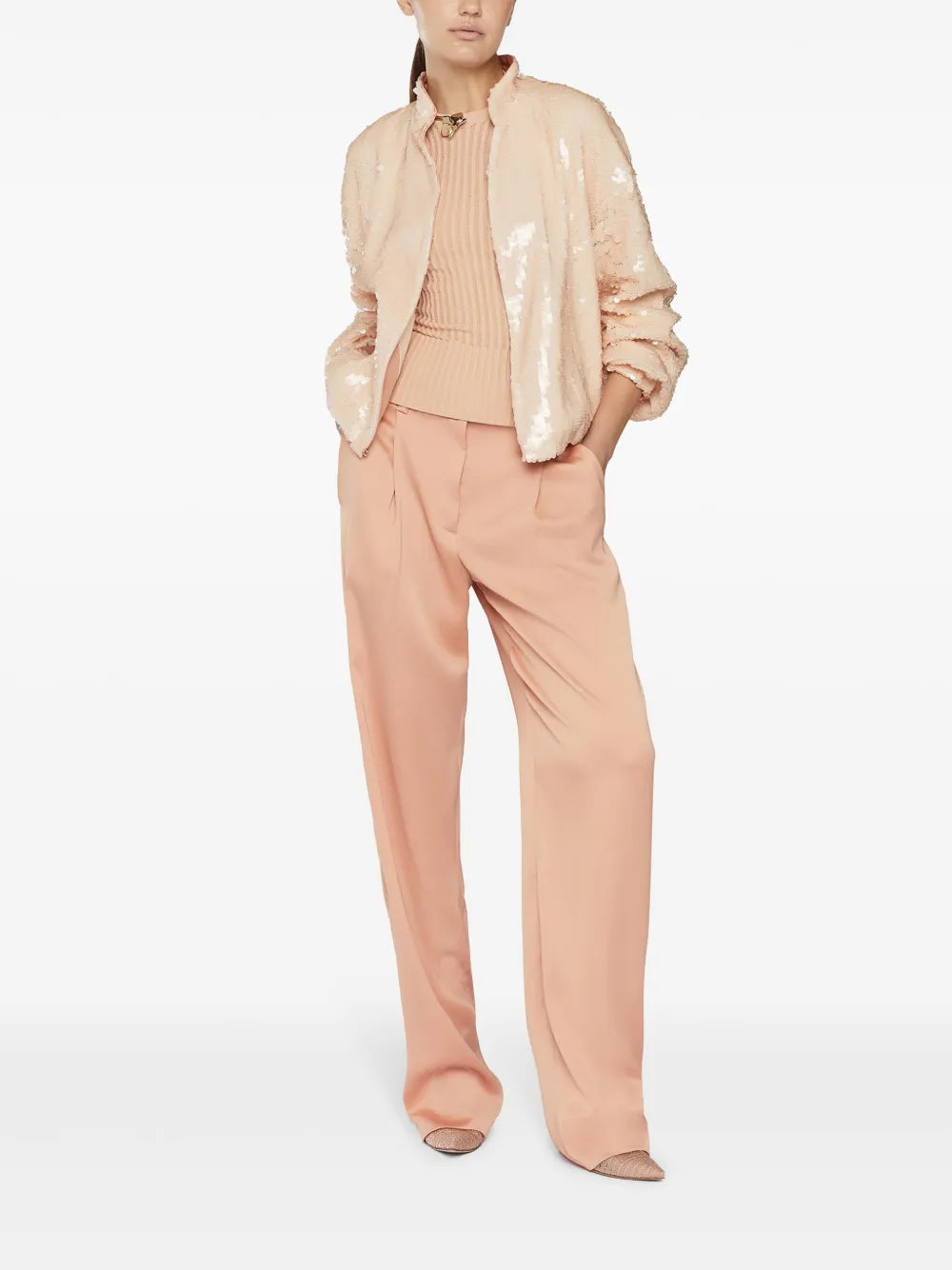 Pleat-Detail Trousers