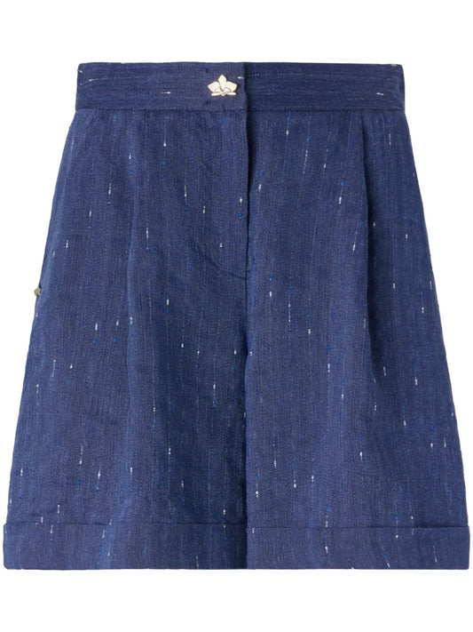 Chambray Tailored Shorts