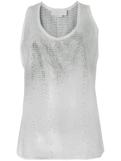 Crystal-Embellished Tank Top