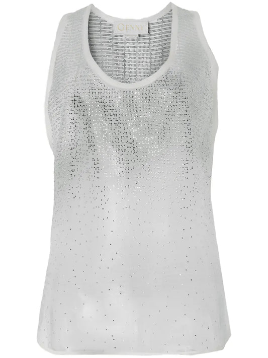 Crystal-Embellished Tank Top