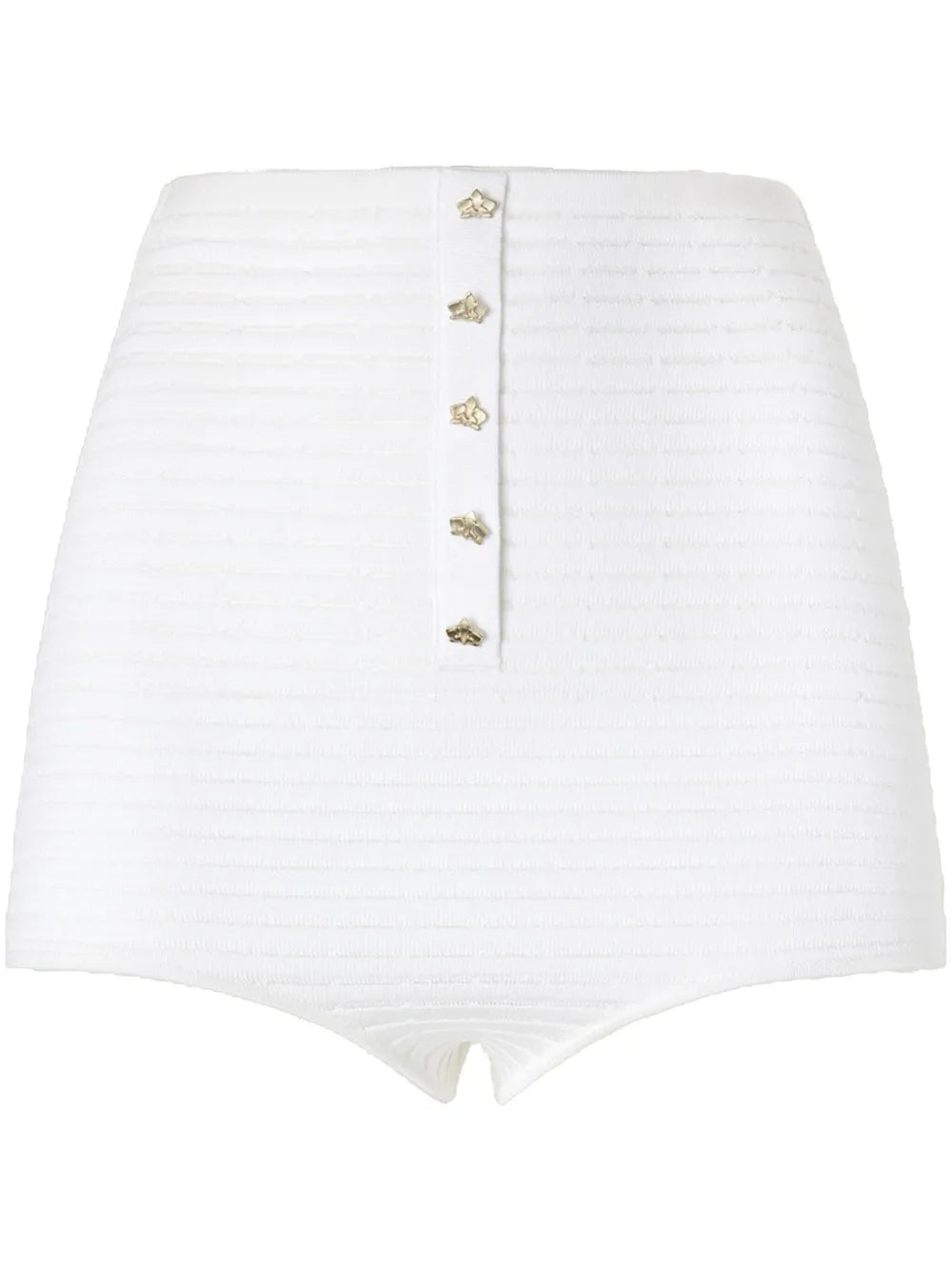 Fine-Knit Mini Shorts