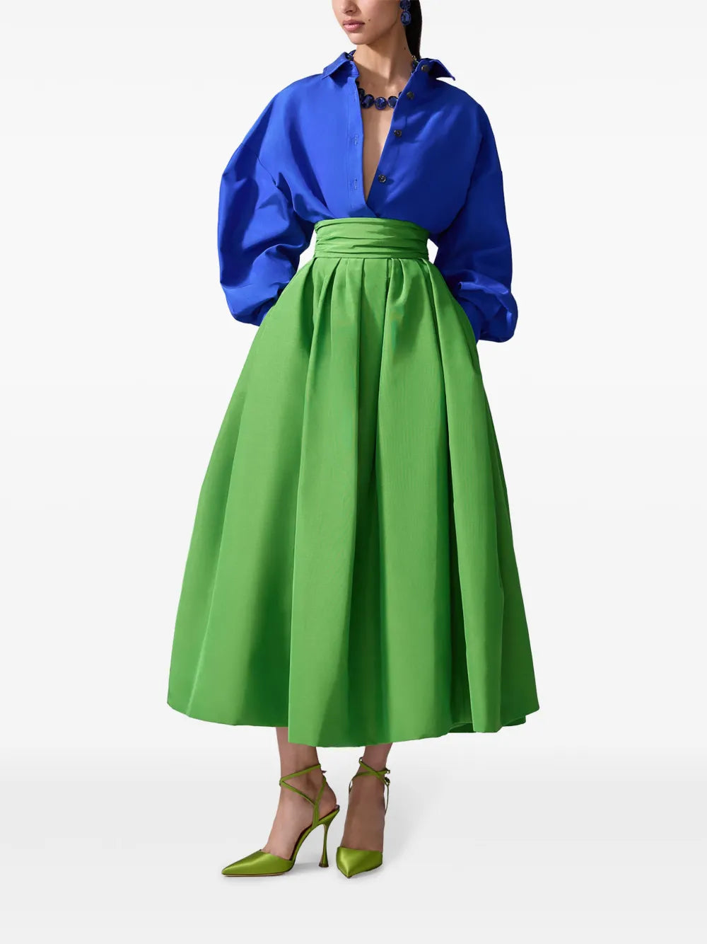 Oversized Tie-Front Shirt