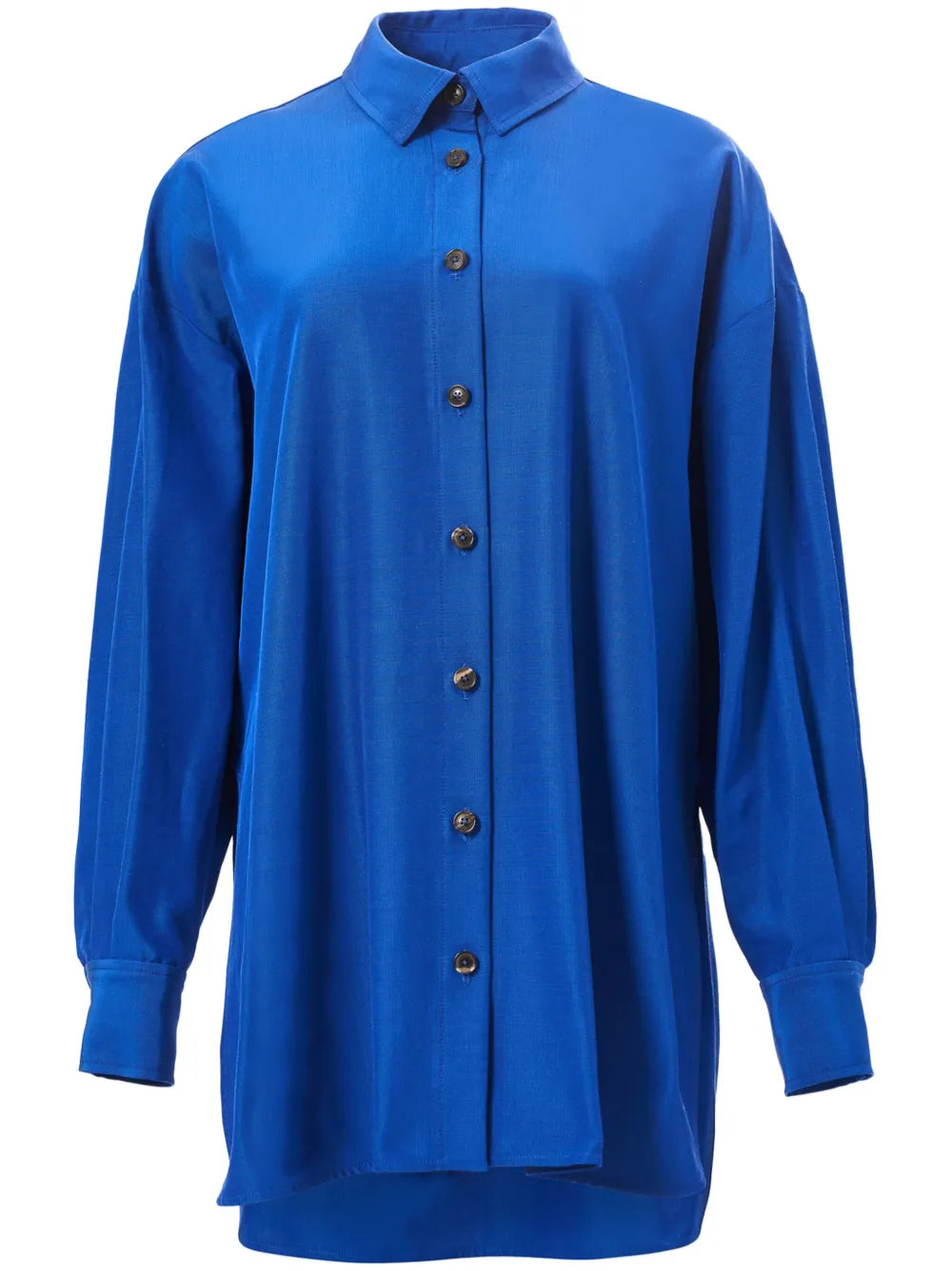 Oversized Tie-Front Shirt