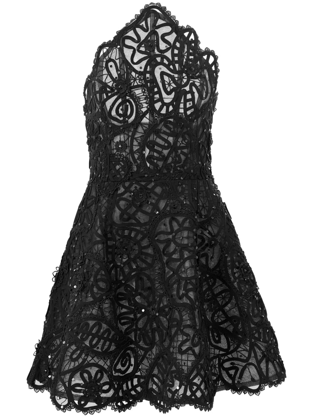 Embroidered Mini Dress