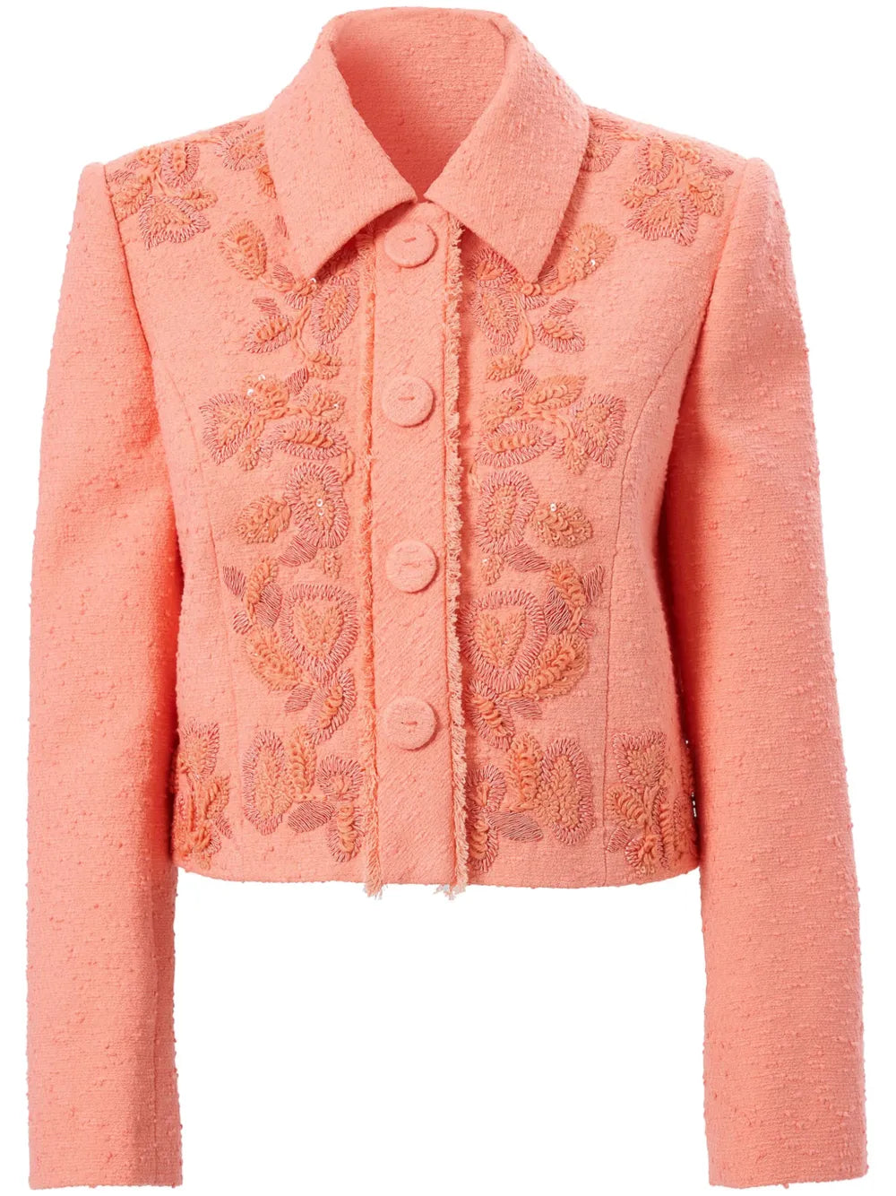 Embroidered Cropped Jacket