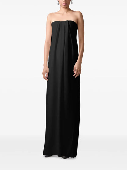 Draped Strapless Gown