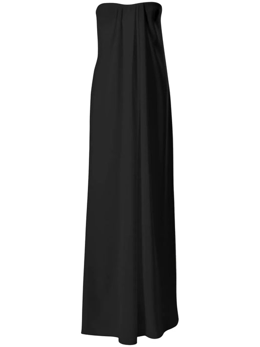 Draped Strapless Gown
