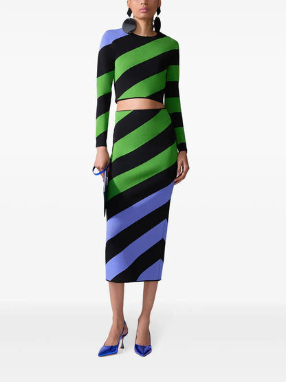 Striped Cropped Jumper