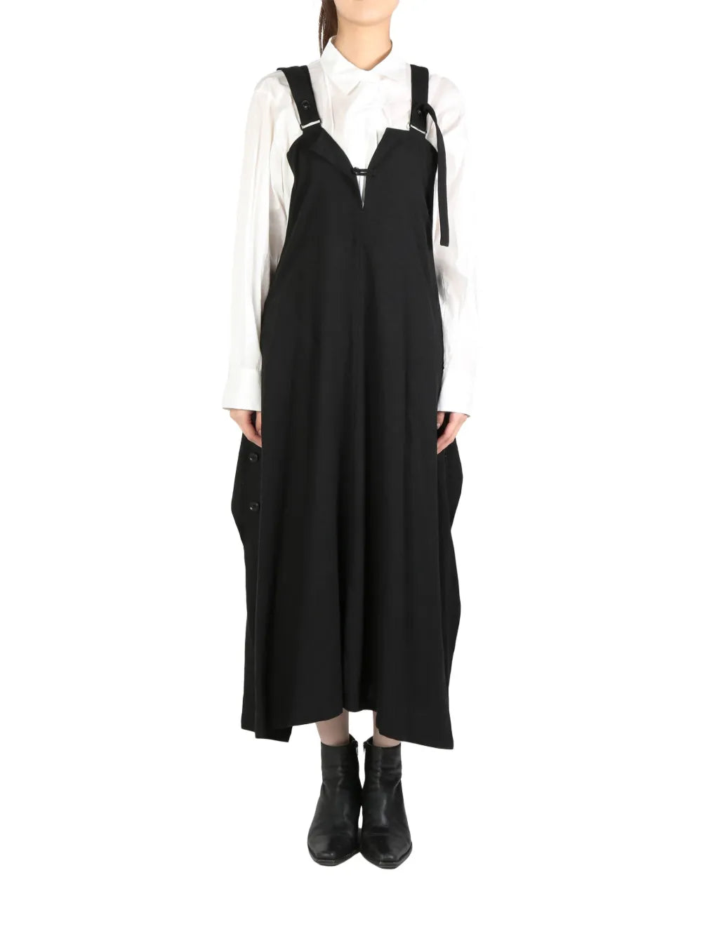Buttoned Midi Dress