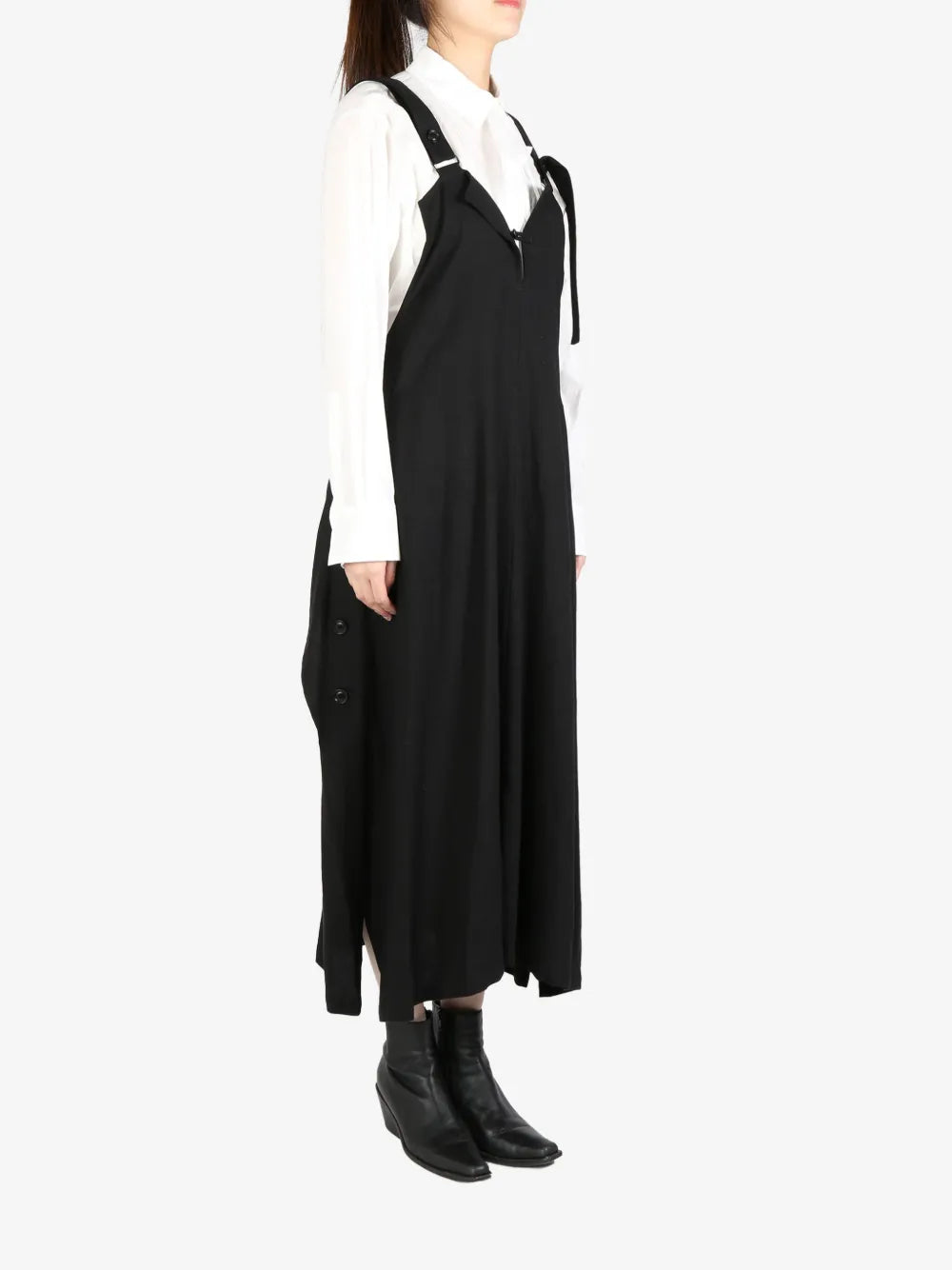 Buttoned Midi Dress