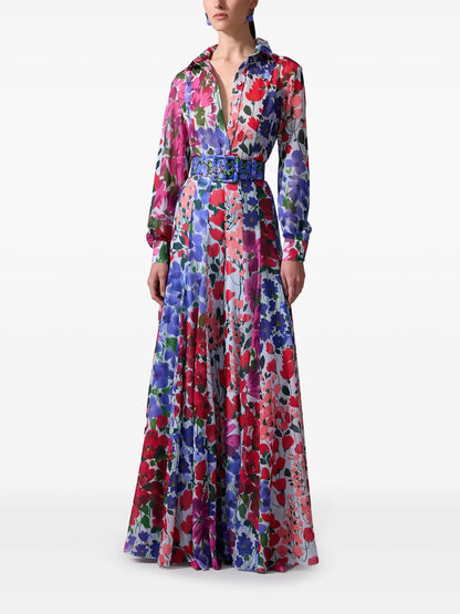 Jardin-Print Blouse