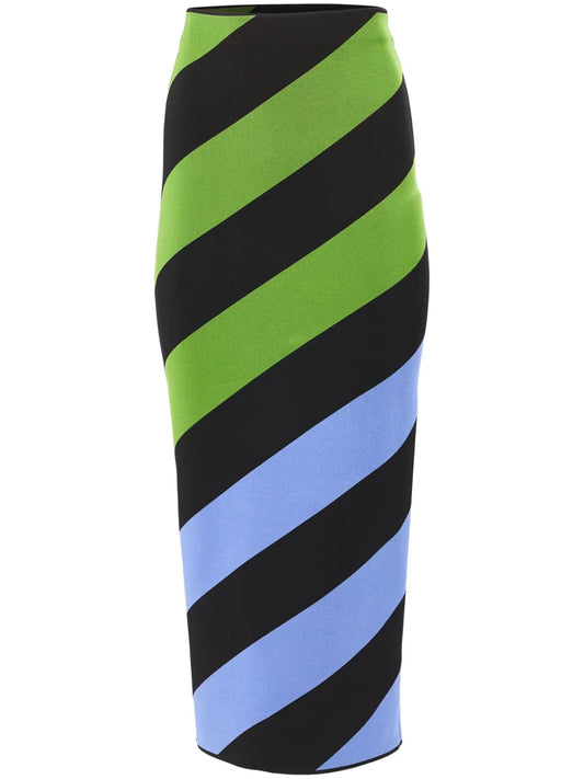 Striped Pencil Skirt