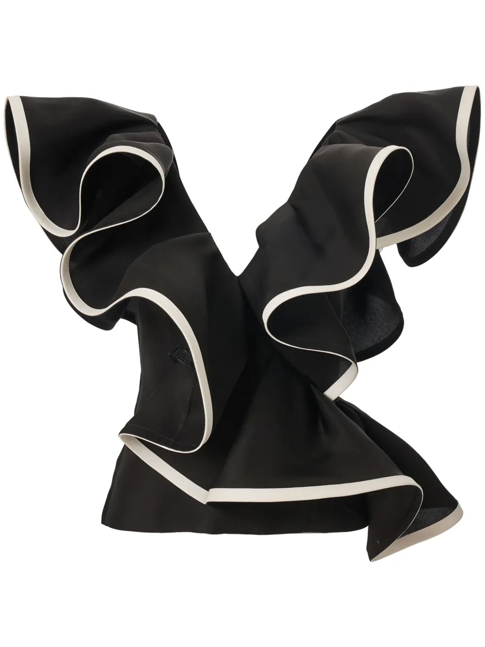 Ruffled V-Neck Top