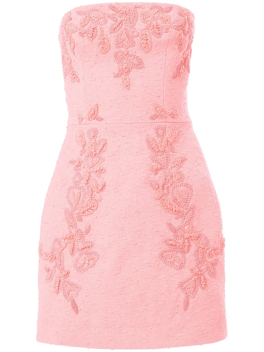 Embroidered Mini Dress