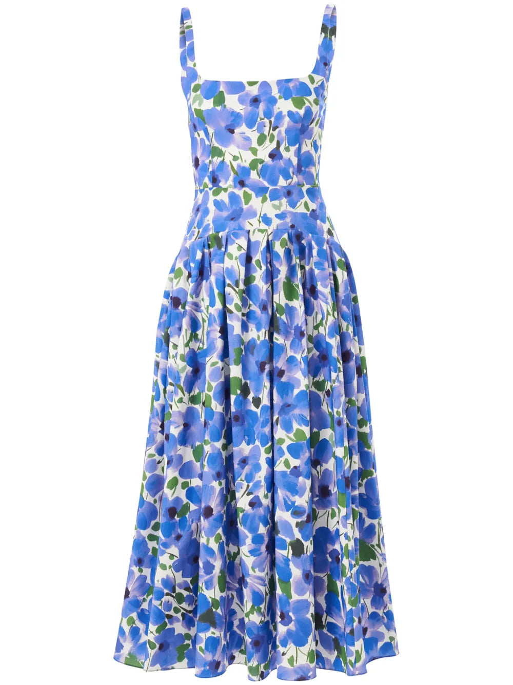 Floral-Print Midi Dress