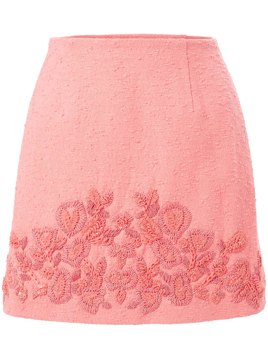 Embroidered Mini Skirt