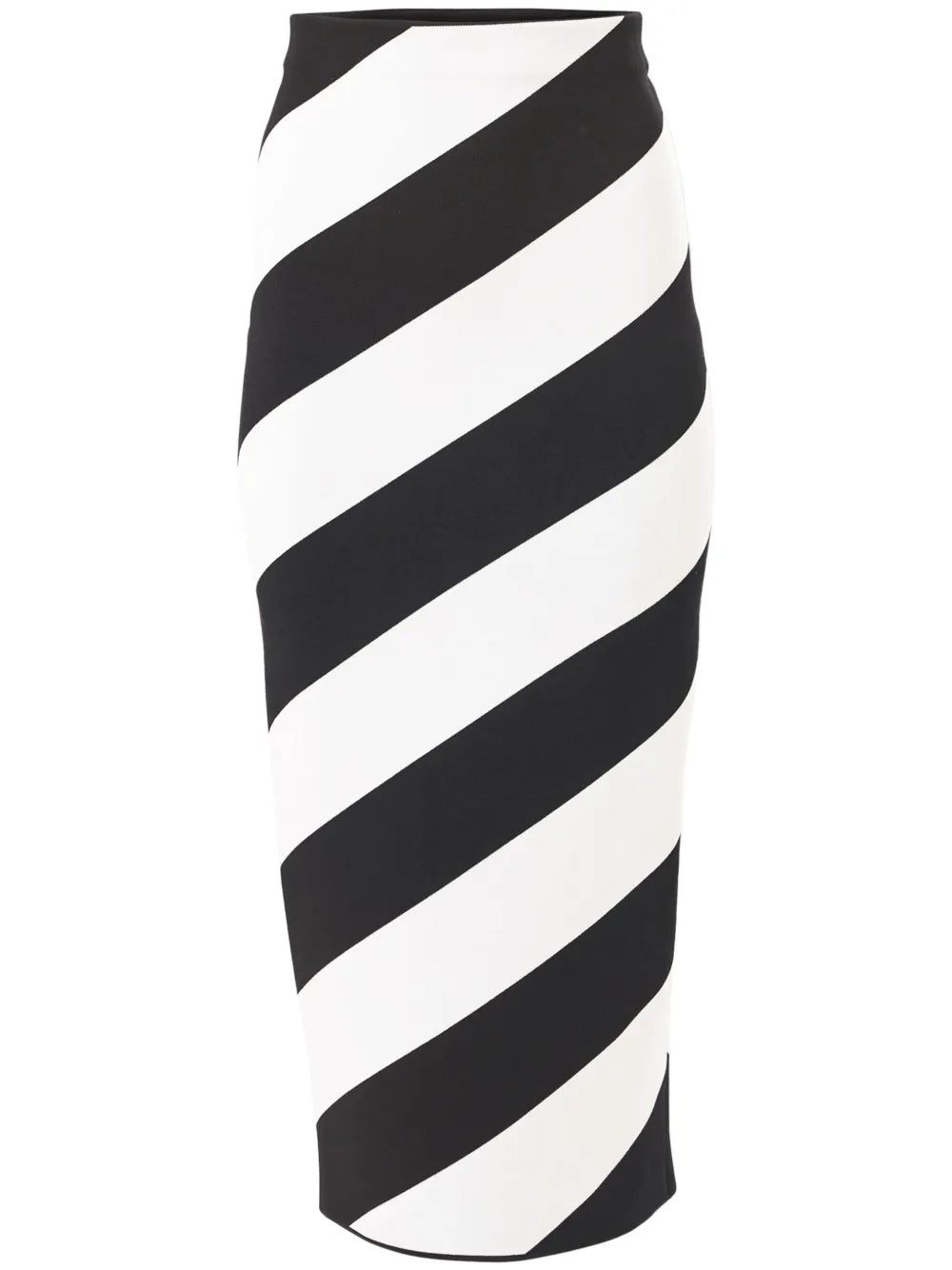 Striped Knitted Pencil Skirt