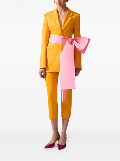 Colorblocked Sash Jacket