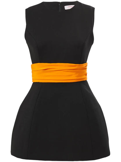 Sleeveless Cummerbund Top