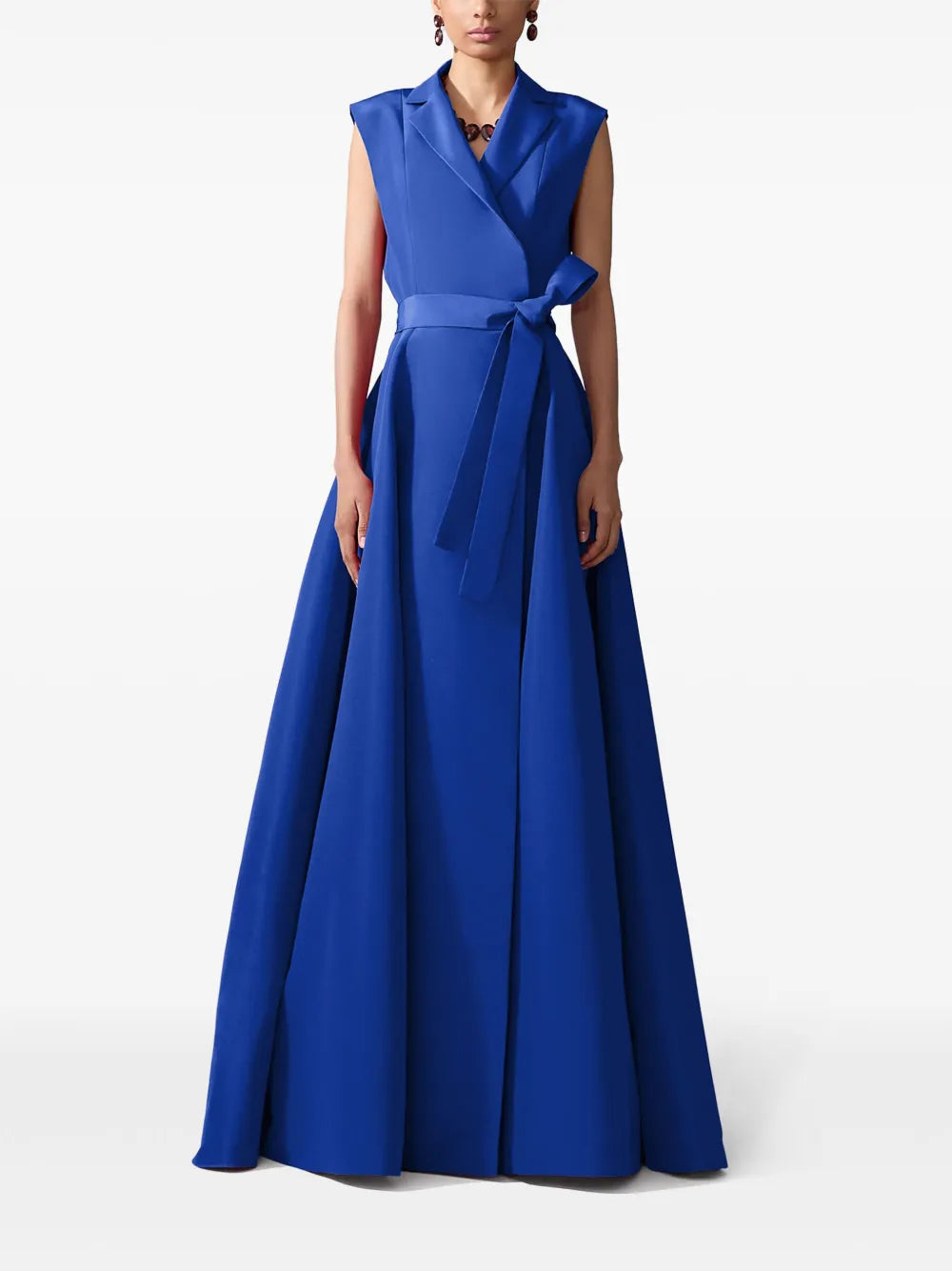 Belted Sleeveless Gown