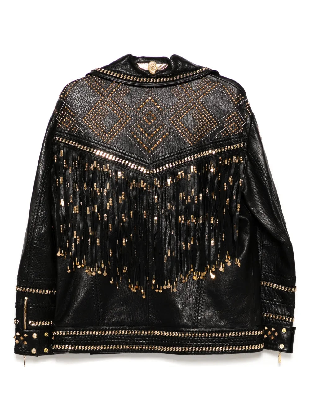 Oversized Leather Biker Jacket