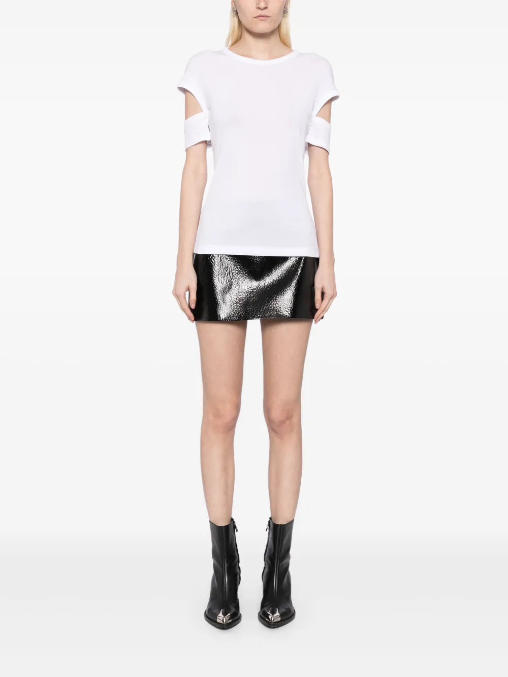 Slashed Shrunken T-Shirt