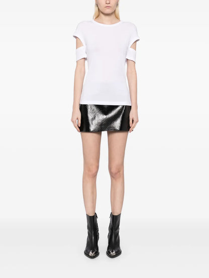 Slashed Shrunken T-Shirt